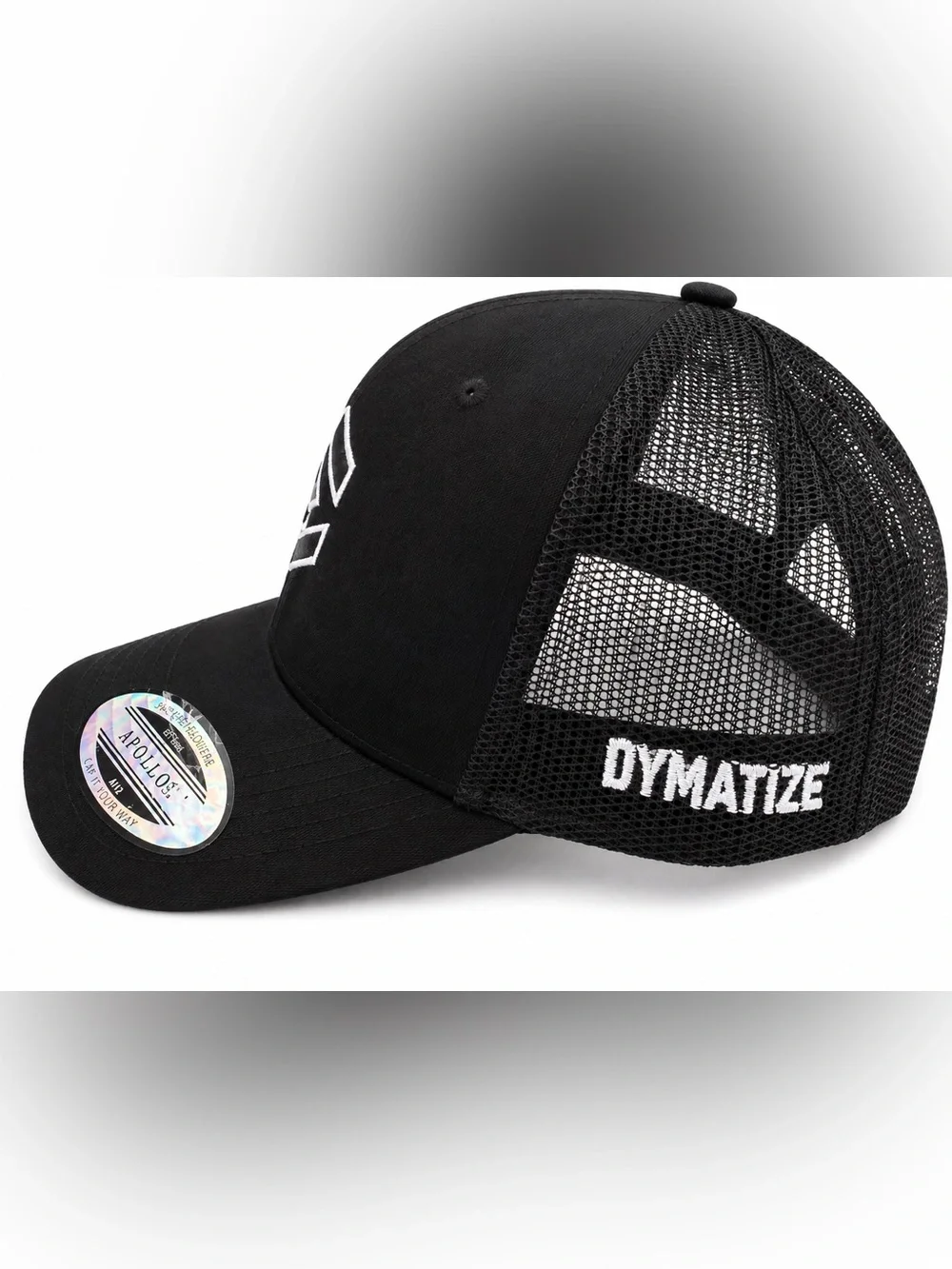 Dymatize Fitness Trucker Hat Black Apollo A112 Snapback NWT